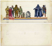 Original 1980 Artwork of All Nine Characters From ''Star Wars: Episode V - The Empire Strikes Back''